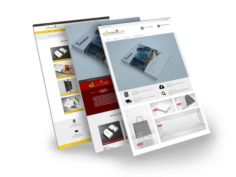Gestione dei template web to print