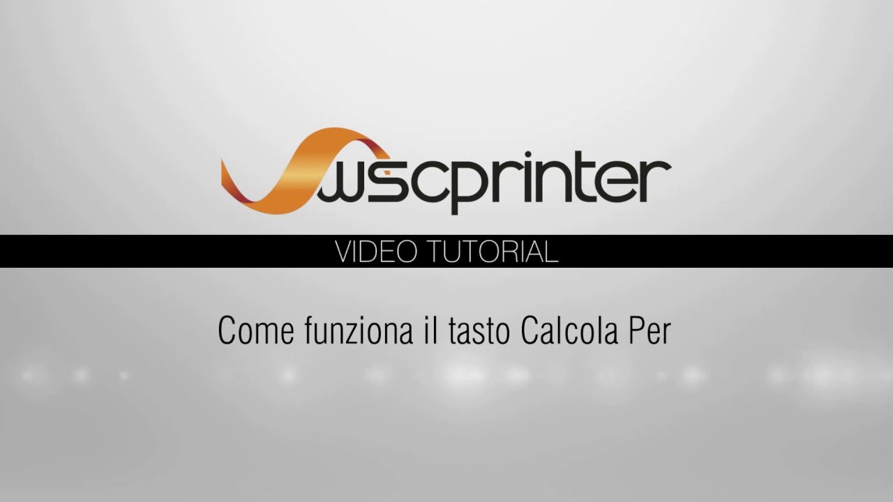 Wsc Printer - Preventivo - Calcolo quantitativi multipli
