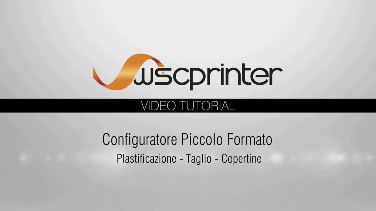 Wsc Printer - Plastificazione, Taglio, Copertina